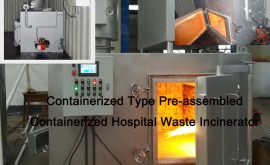 Containerized Type Pre-Assembled Mobile Medical Facility Waste Burner Model CA100
