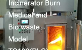 Incinerator burn medical and bio waste